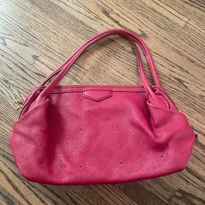 Louis Vuitton pink leather handbag